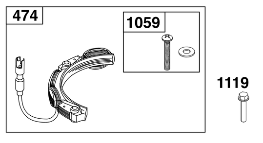 Alternator Group Diagram and Parts List for 21R607-0001-H5 200000 - 399999 Briggs and Stratton Engine